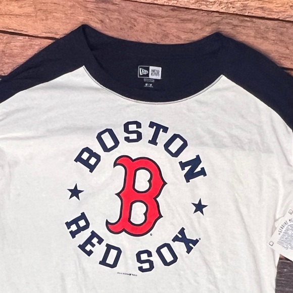 Boston Red Sox New SOFT Women's 3/4 Sleeve MLB Baseball Sports Tshirt - Picture 3 of 5
